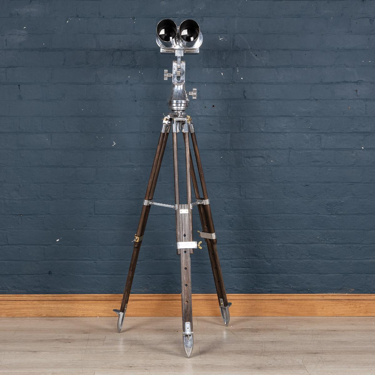 Wood 20th Century German World War II Flak Binoculars by Schneider, circa 1940