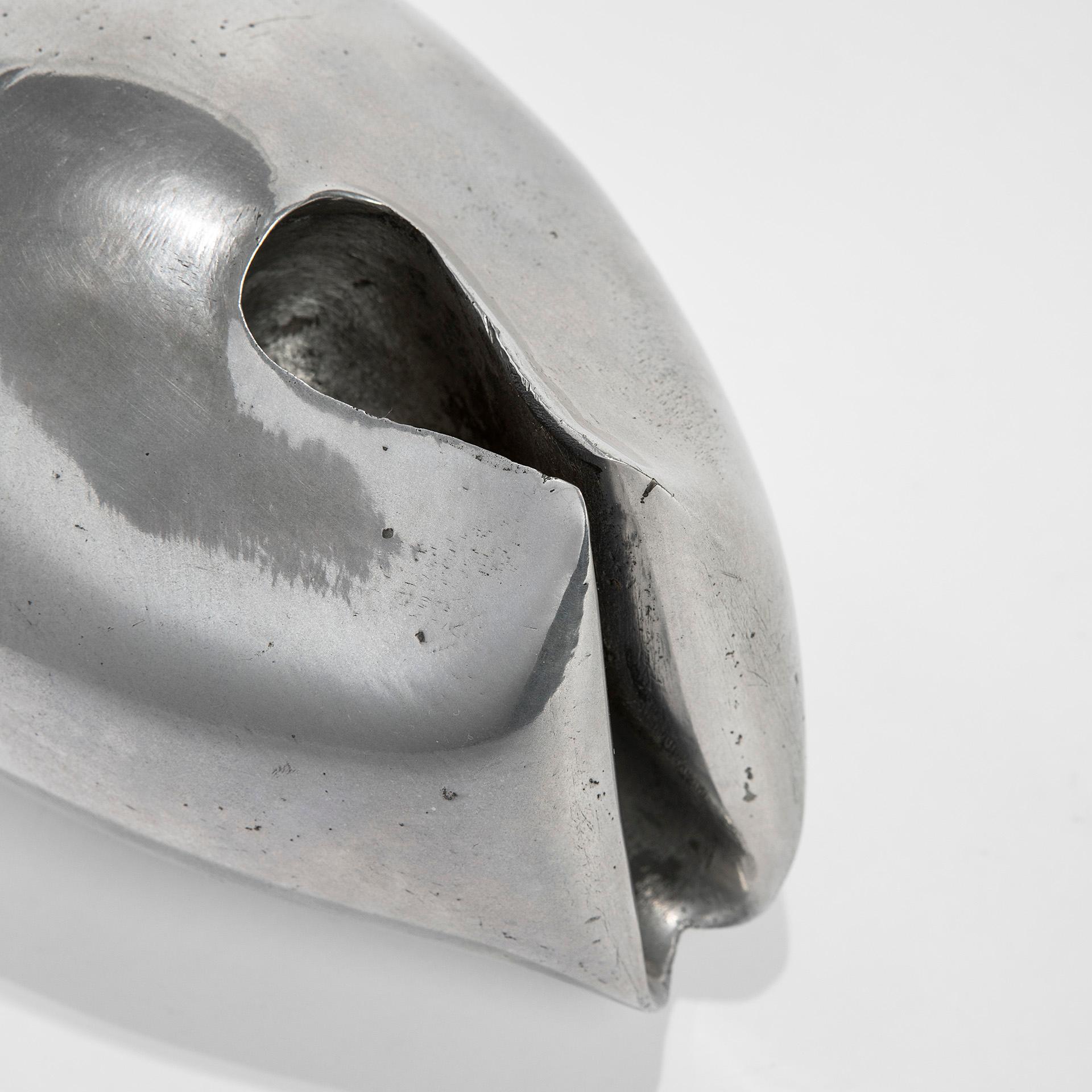 Mid-20th Century 20th Century Giacomo Benevelli Chromed Sculture, 60s For Sale