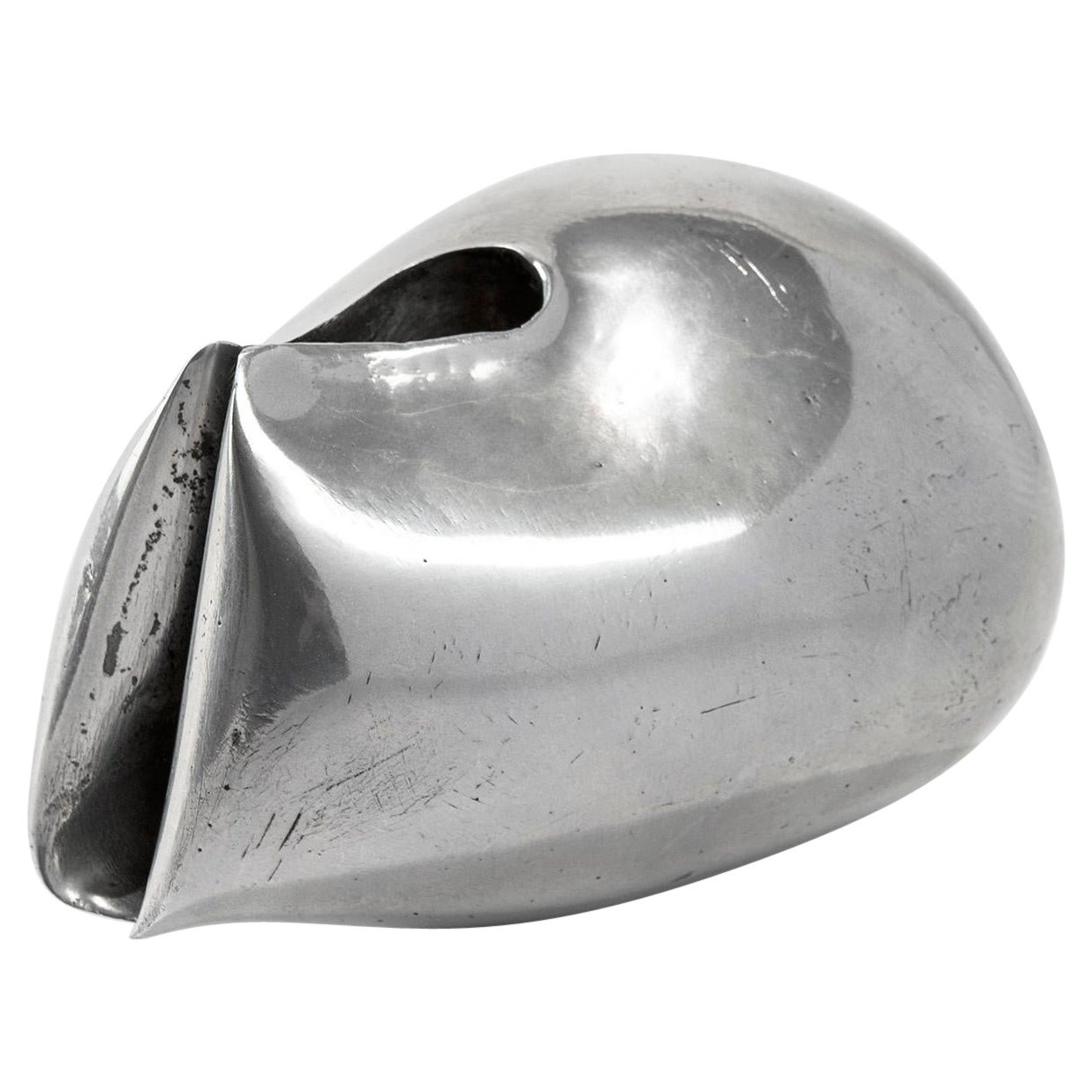 Escultura cromada Giacomo Benevelli del siglo XX, años 60