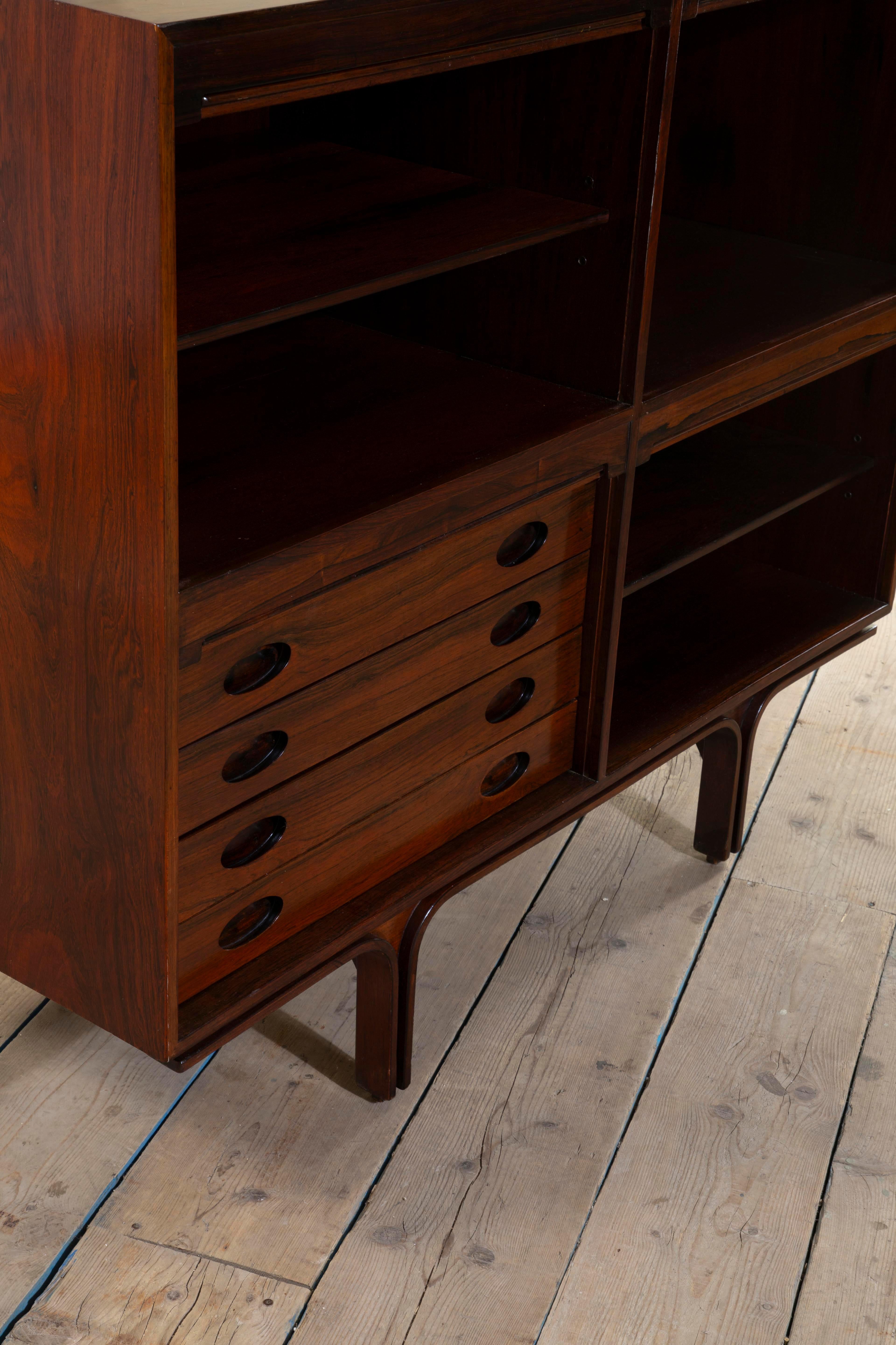 20th Century, Gianfranco Frattini for Bernini Wooden Cabinet mod. 504 For Sale 5