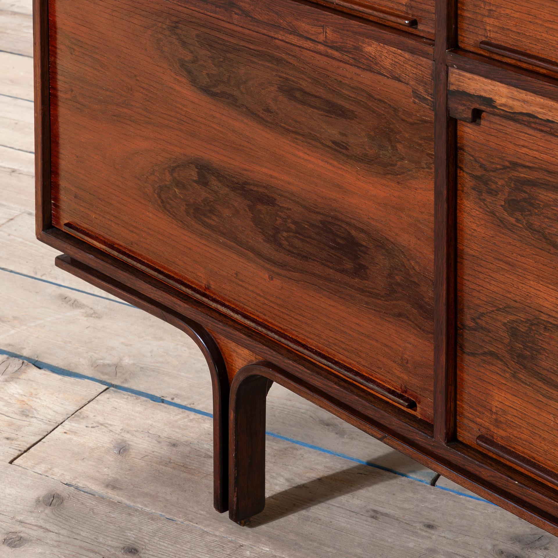 siglo XX, Gianfranco Frattini para Bernini Armario de madera mod. 504 en venta 4