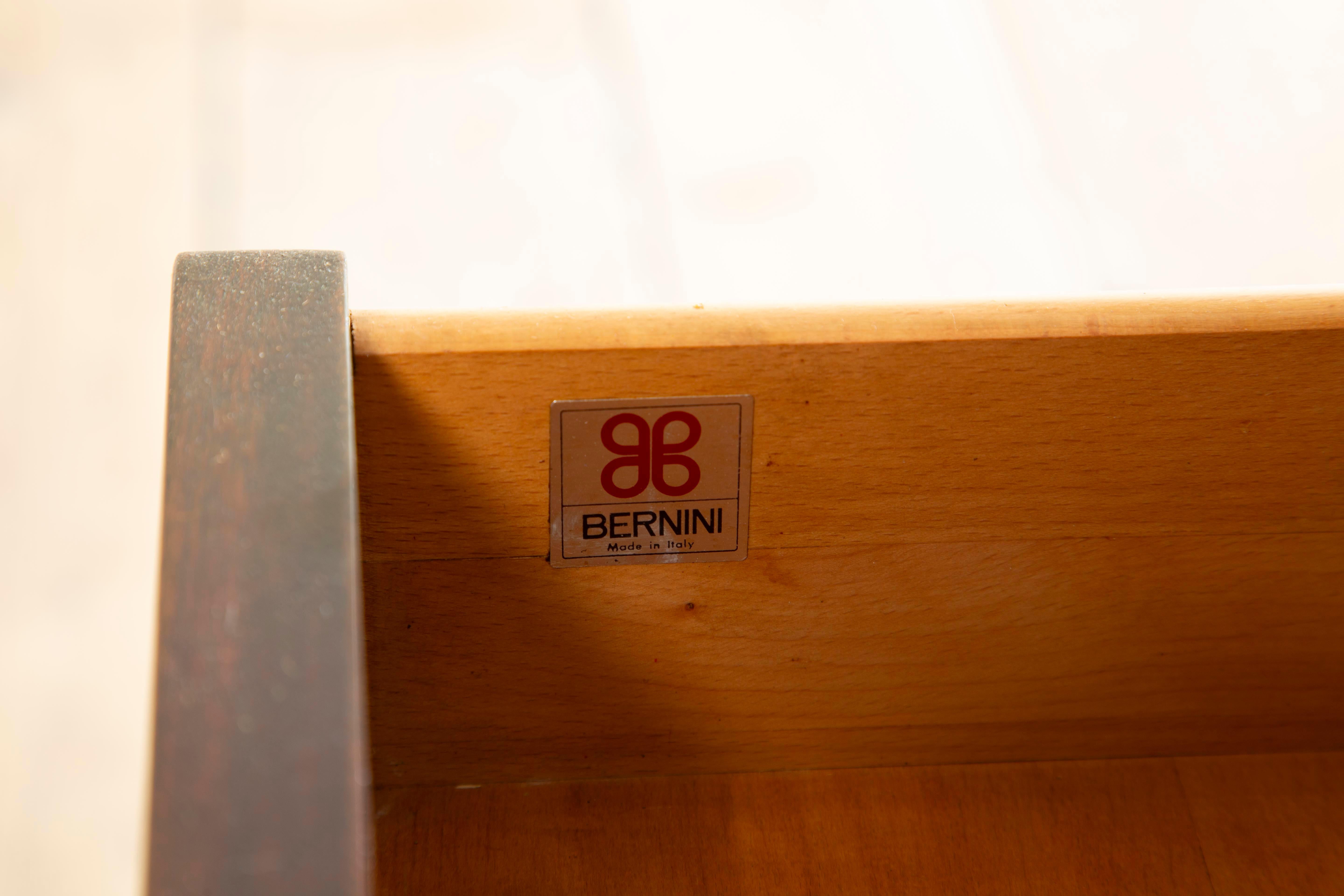 siglo XX, Gianfranco Frattini para Bernini Armario de madera mod. 504 en venta 6