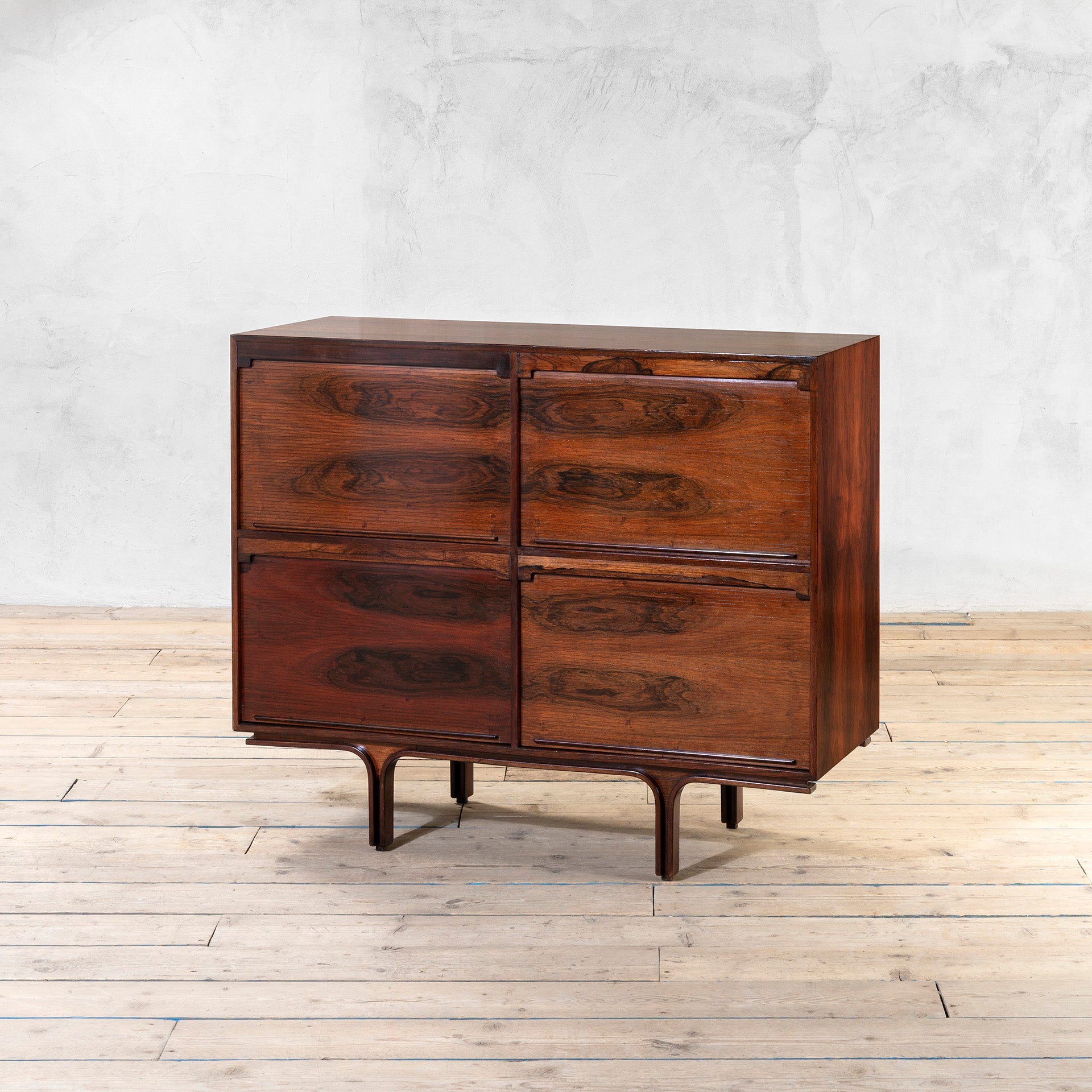 20th Century, Gianfranco Frattini for Bernini Wooden Cabinet mod. 504