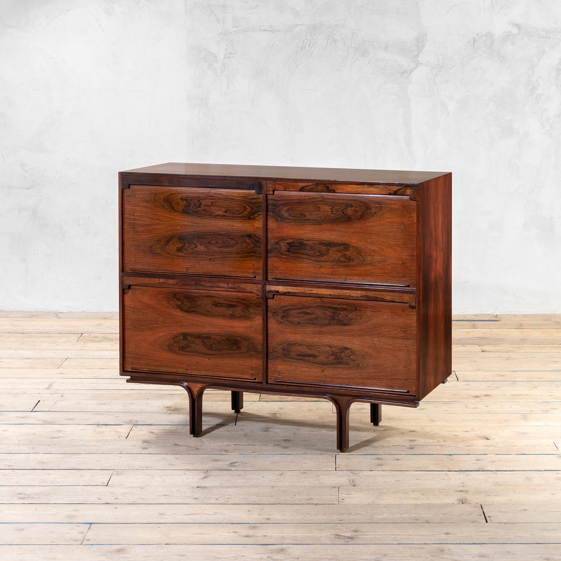 20th Century, Gianfranco Frattini for Bernini Wooden Cabinet mod. 504