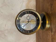 20th Century Gilded Brass Jaeger Lecoultre Pendule, 1940s