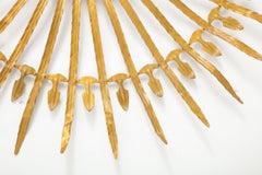 20th Century Gilded Sunburst Tole Mirror