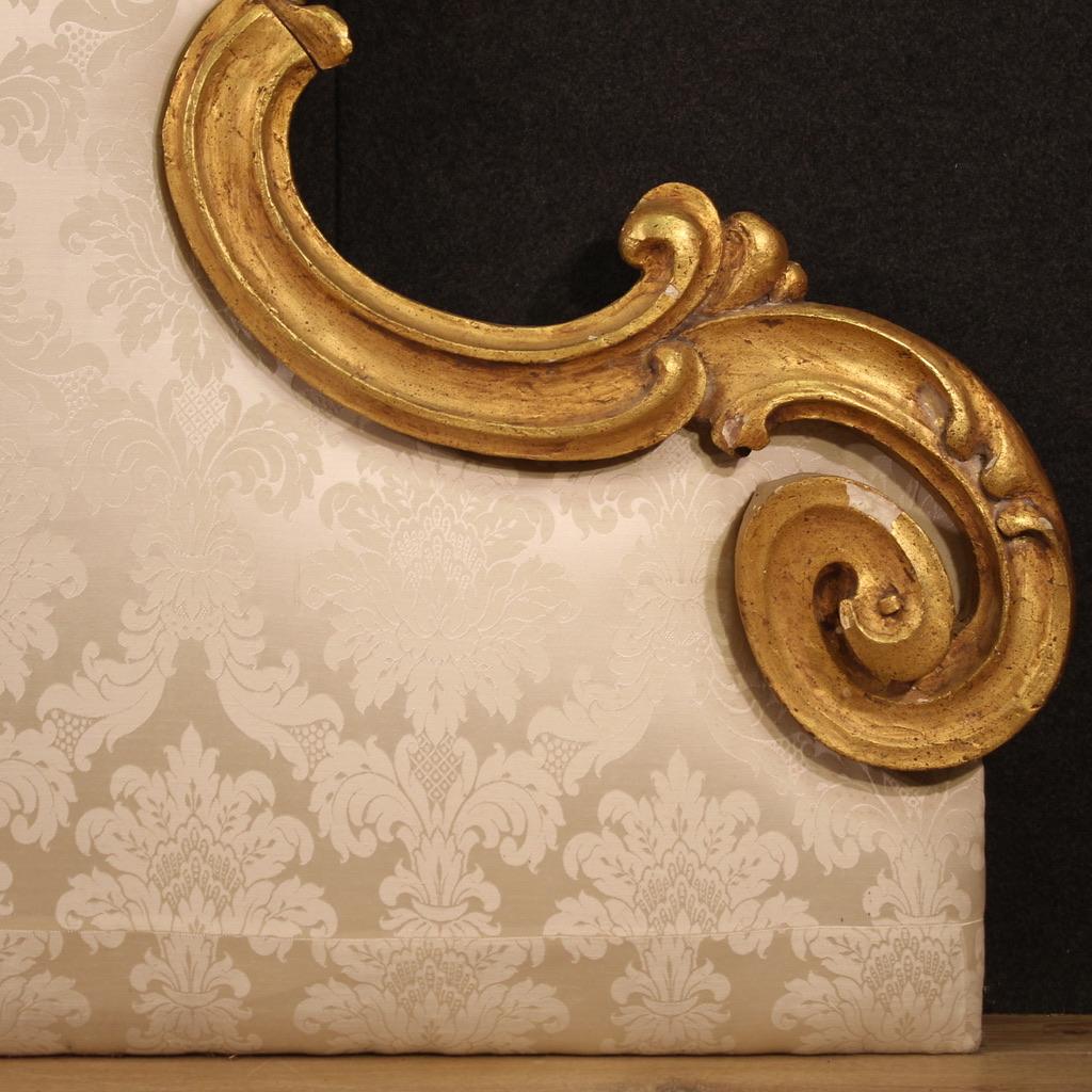 20Th Century Gilded Wooden Baroque Style Headboard, 1970 1