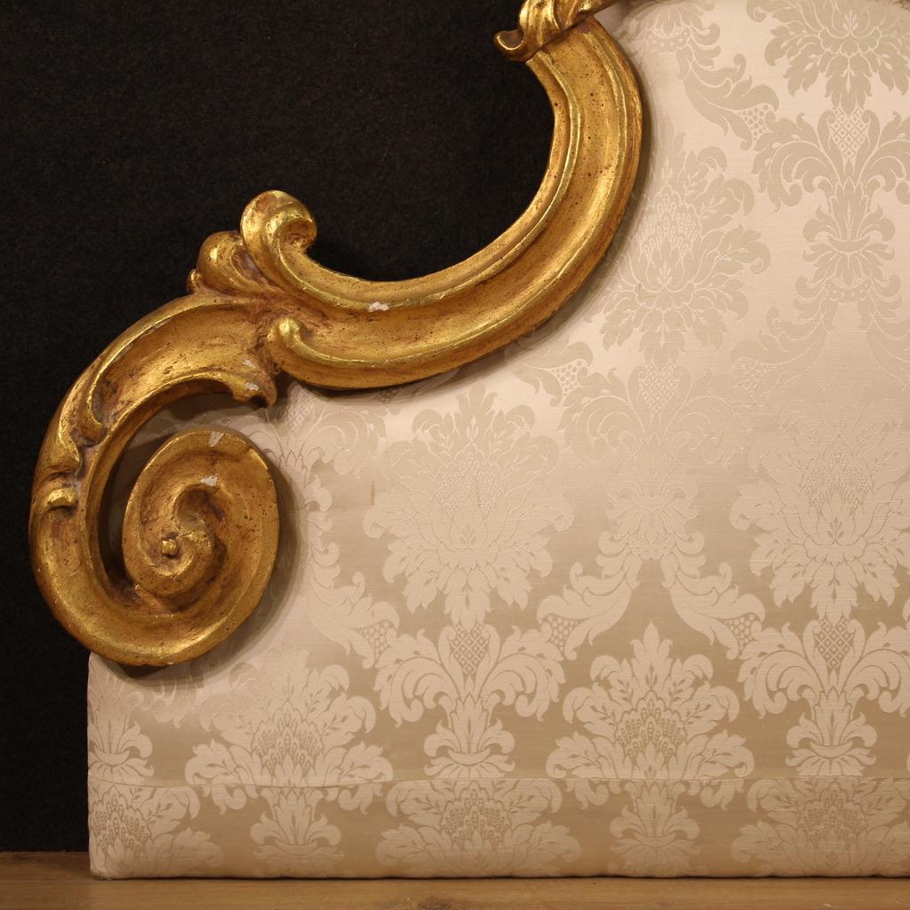 20Th Century Gilded Wooden Baroque Style Headboard, 1970 3