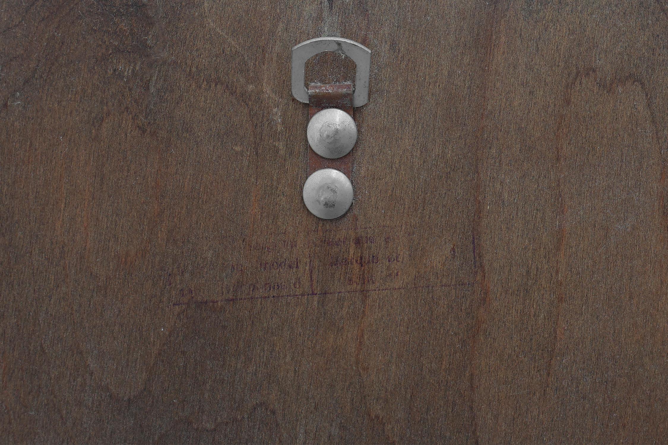 20th Century gilded wooden Empire style mirror with eagle on top in vendita 5