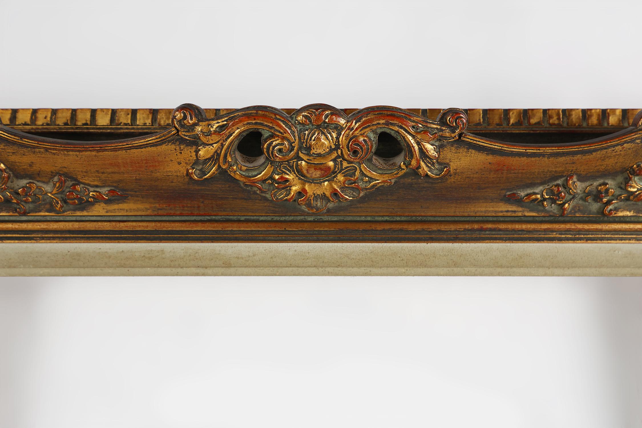 Marco de pintura de madera dorada del siglo XX, Bélgica Moderno de mediados de siglo en venta