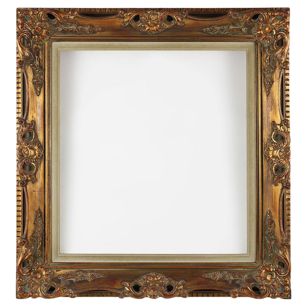 20th Century gilded wooden painting frame, Belgium