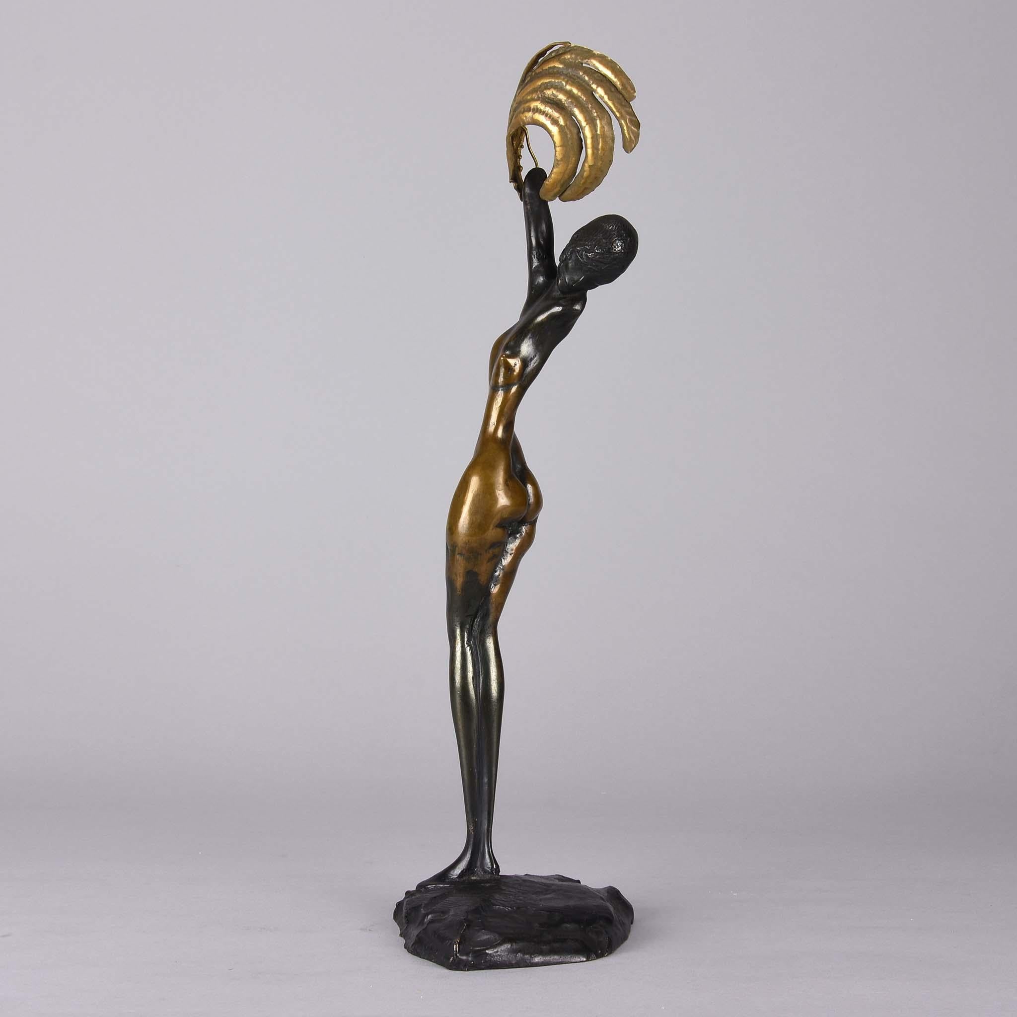 Bronze doré du 20ème siècle intitulé « Daphne » par Ernst Fuchs en vente 2