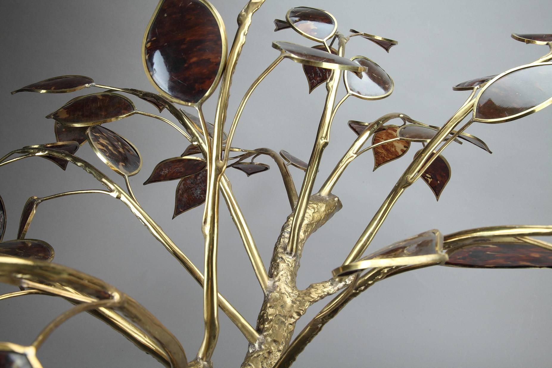 20th Century Gilt Bronze Tree Sculpture 2