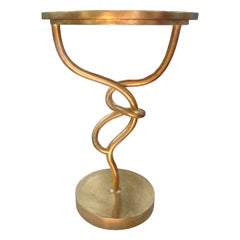 20th Century Gilt Iron Knot Table