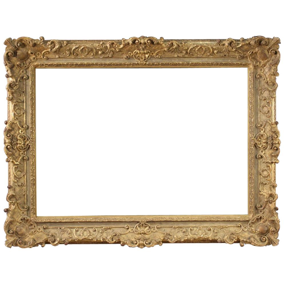 20th Century Giltwood and Plaster French Frame, 1920