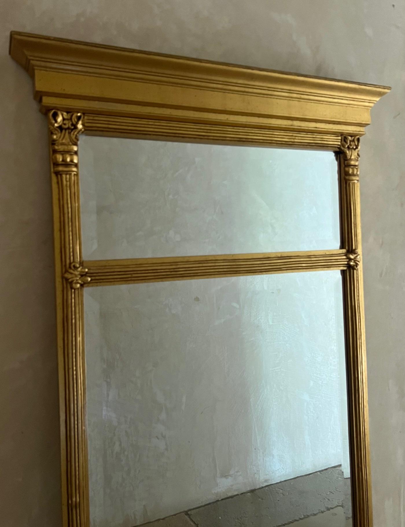 Walnut 20th Century Giltwood Pier Mirror For Sale