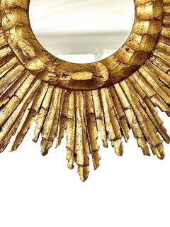 Vintage Giltwood Sunburst Mirror