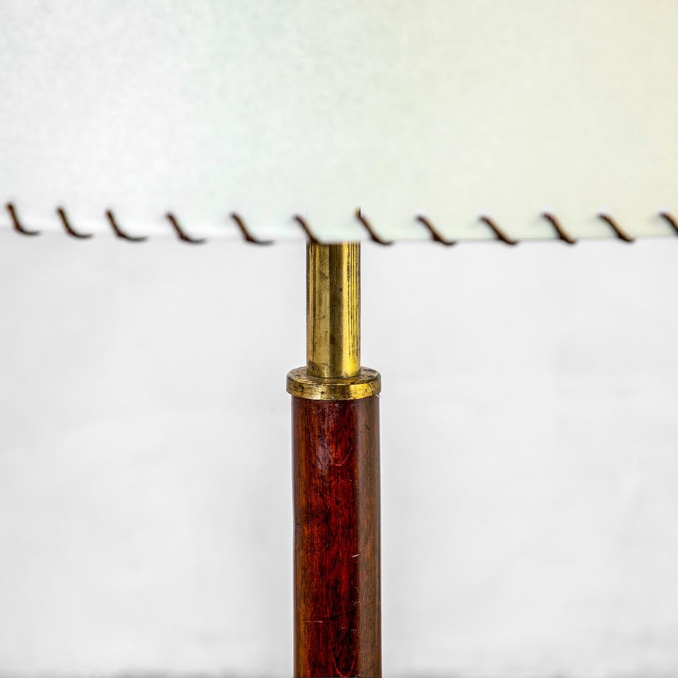20e siècle, Gino Sarfatti Lampadaire avec table pour Arteluce Bon état - En vente à Turin, Turin
