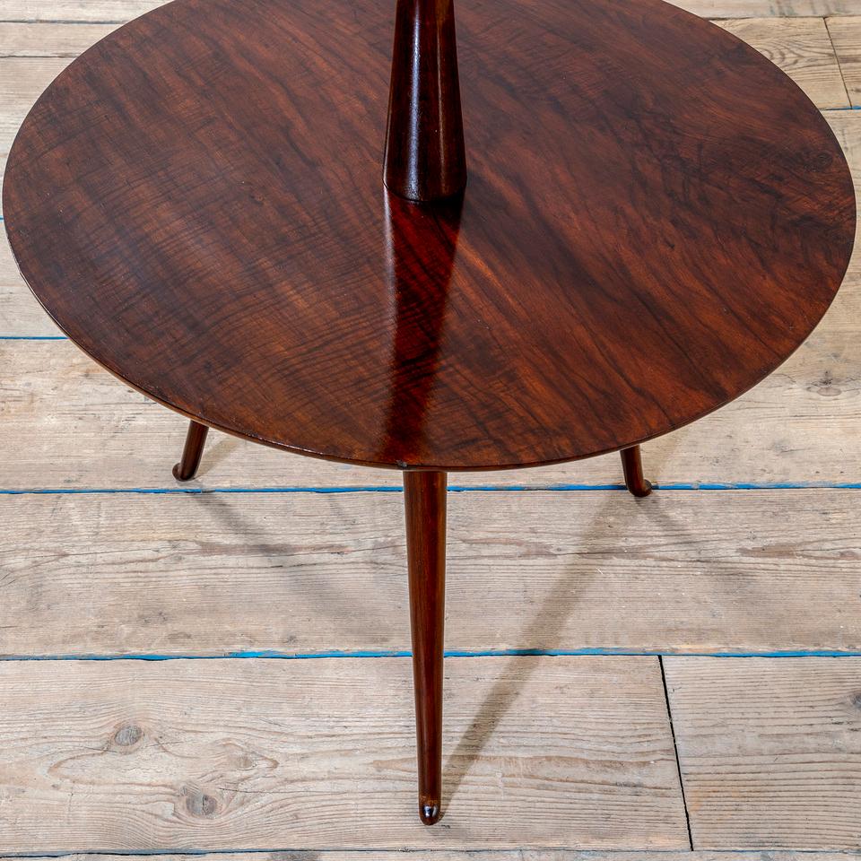 Mid-20th Century 20e siècle, Gino Sarfatti Lampadaire avec table pour Arteluce en vente