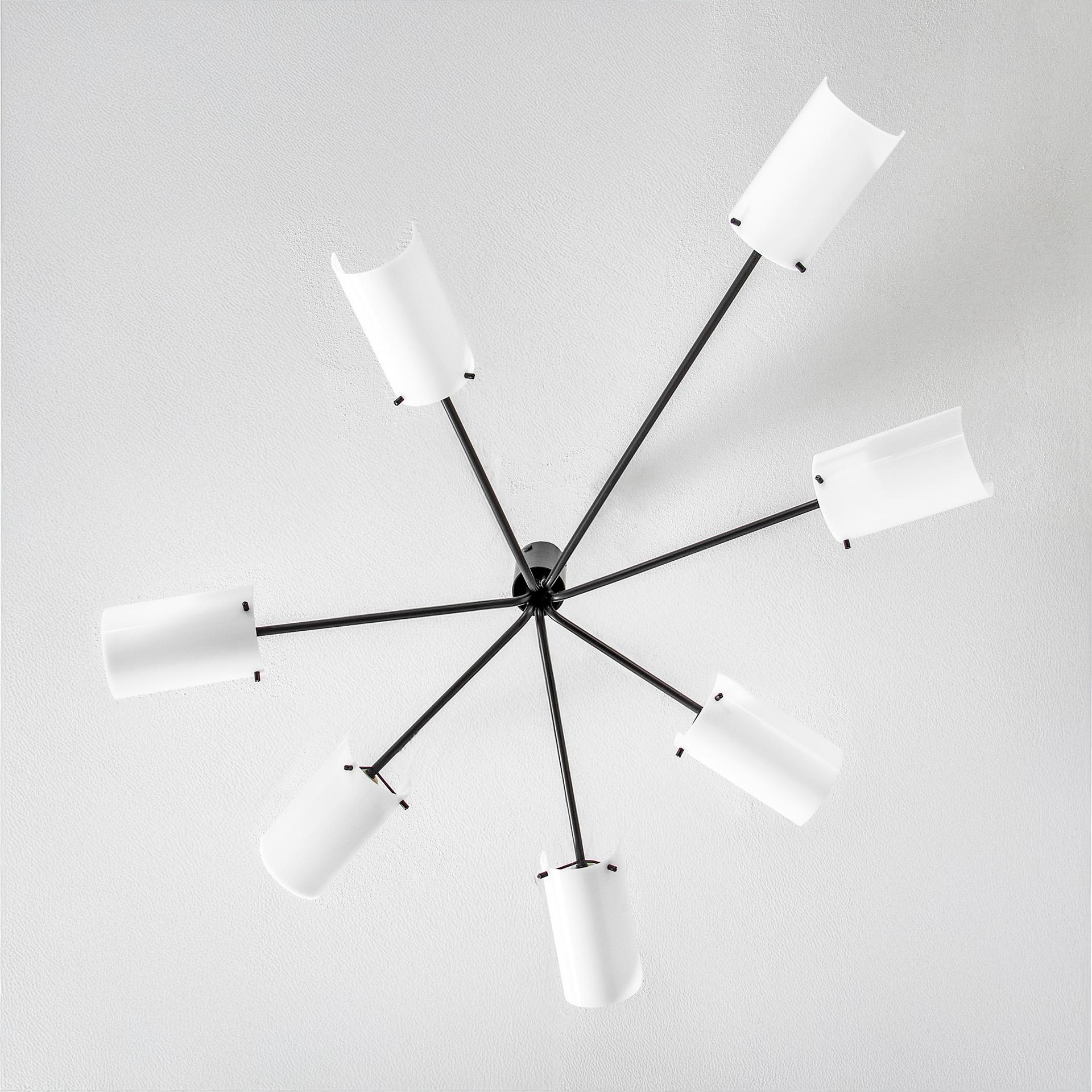 Mid-Century Modern 20th Century, Gino Sarfatti for Arteluce Ceiling Light mod 178 NT For Sale