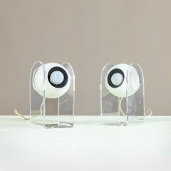 20th Century, Gino Sarfatti for Arteluce Pair of Table Lamps mod. 540/P