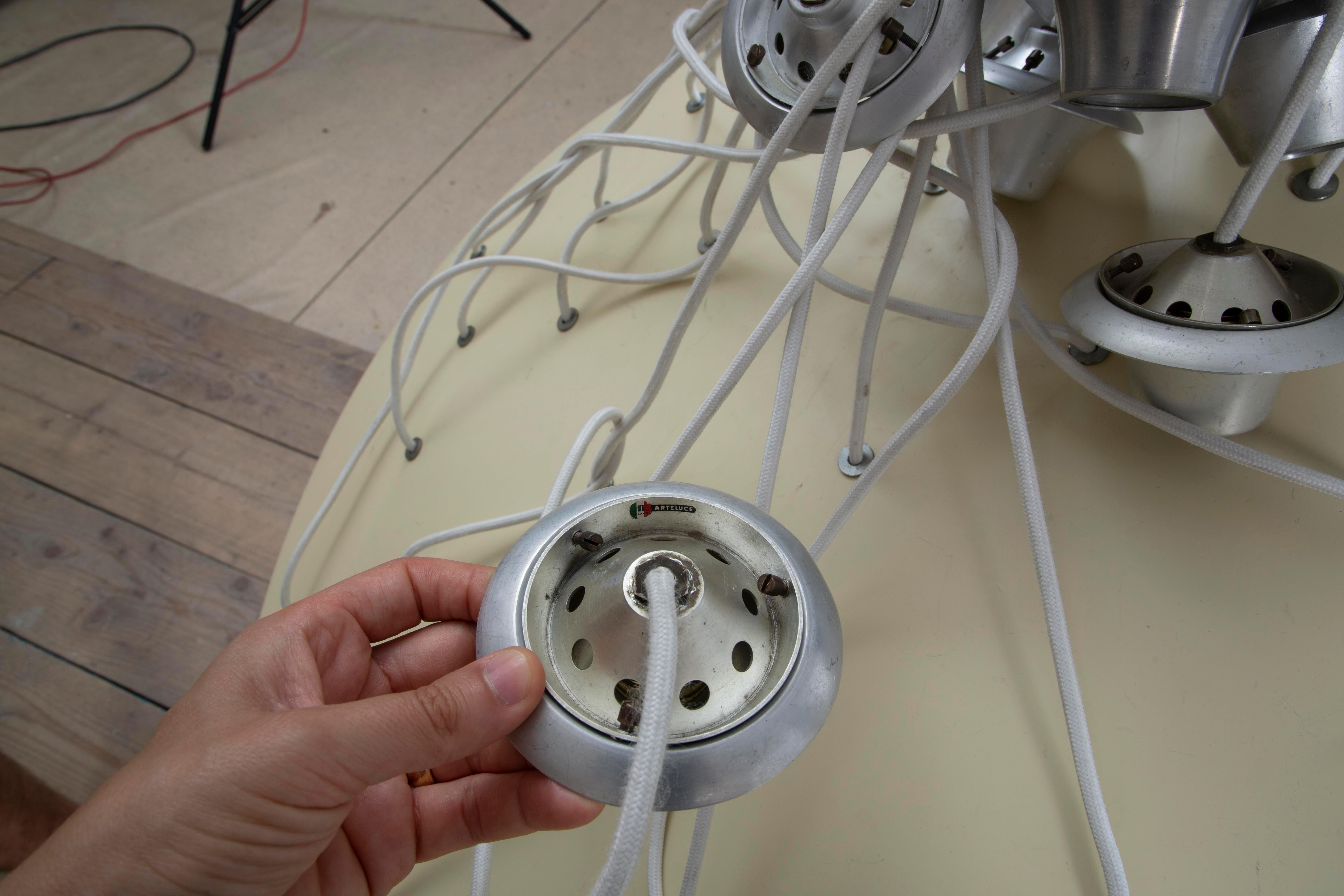 Siglo XX, Gino Sarfatti for Arteluce Lámpara colgante 2095/20 en venta 7