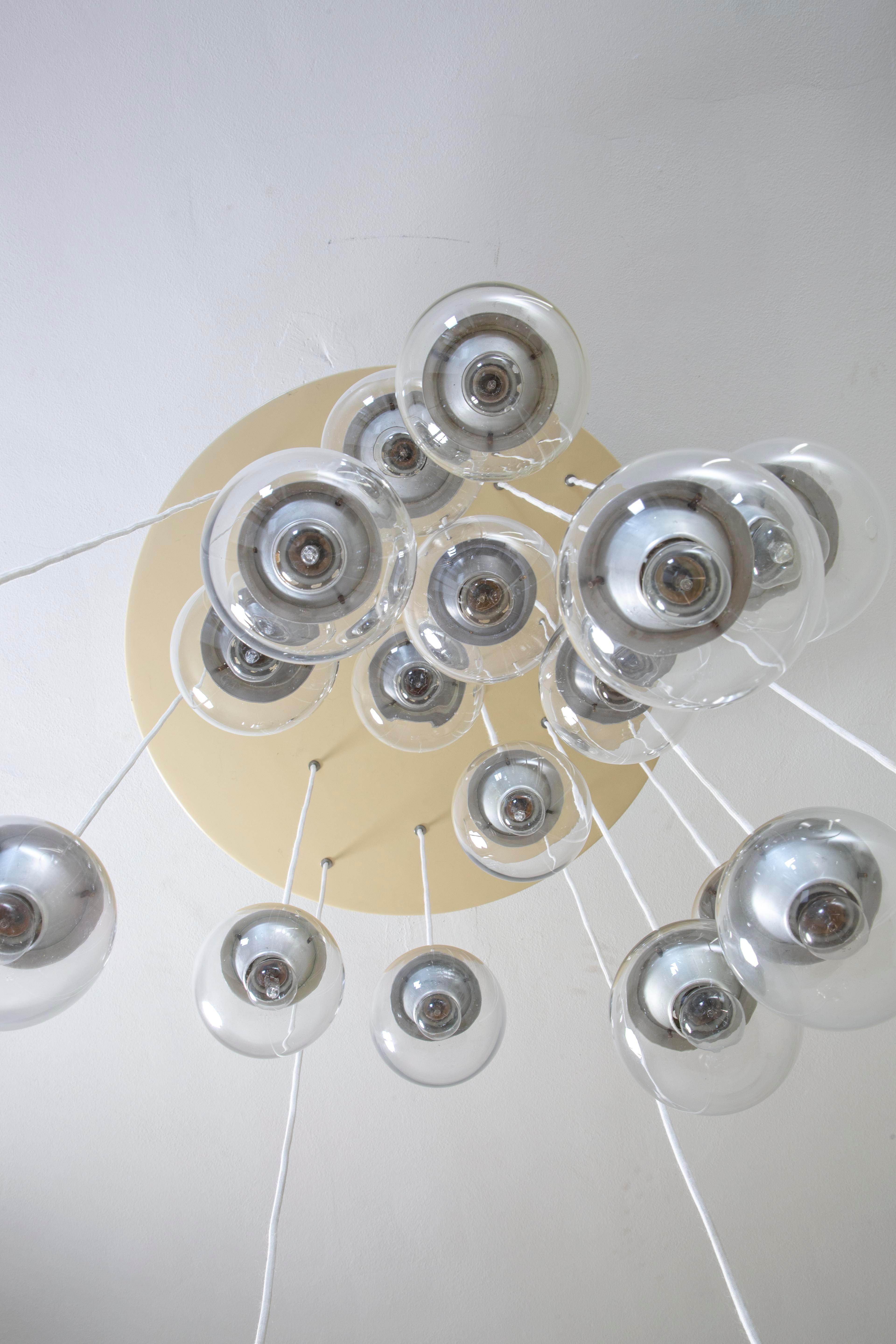 Siglo XX, Gino Sarfatti for Arteluce Lámpara colgante 2095/20 en venta 2