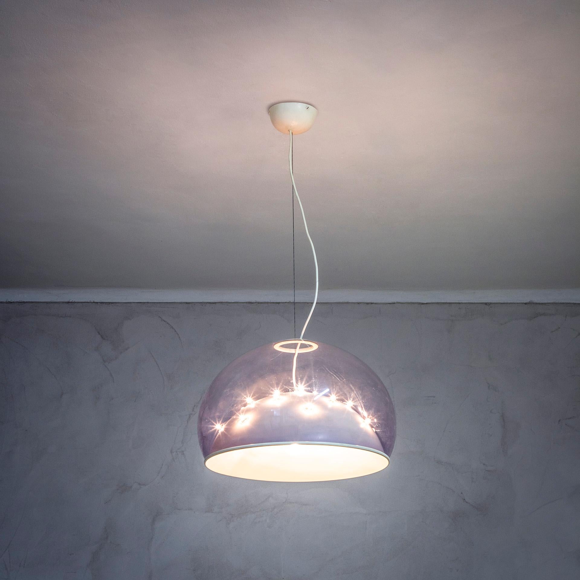 Mid-Century Modern 20e siècle, Gino Sarfatti Lampe pendante Moon mod. 2130 en vente