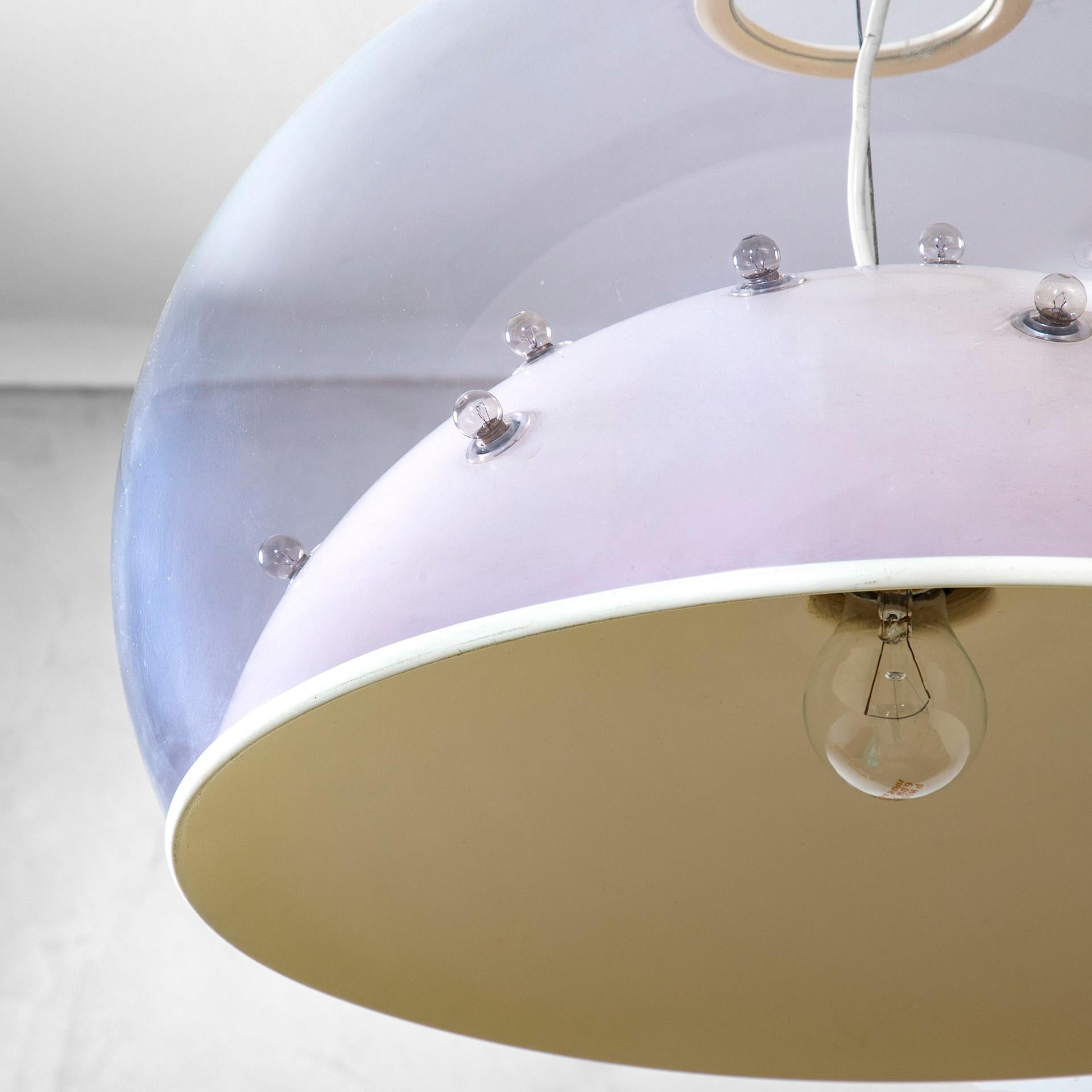 Italian 20e siècle, Gino Sarfatti Lampe pendante Moon mod. 2130 en vente
