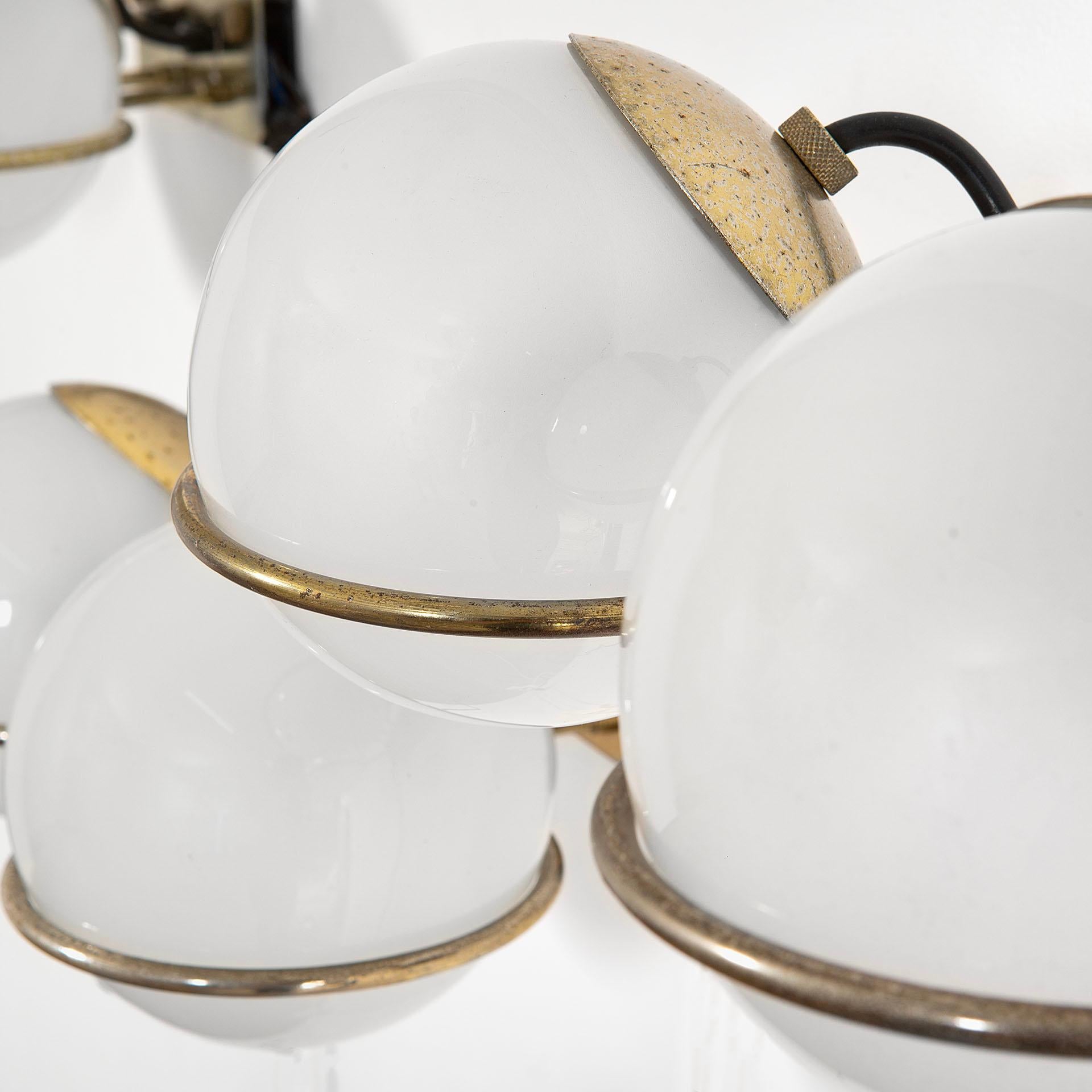 20th Century Gino Sarfatti Set of 3 Wall Lamps Mod. 238/2 for Arteluce, 1960s In Good Condition For Sale In Turin, Turin