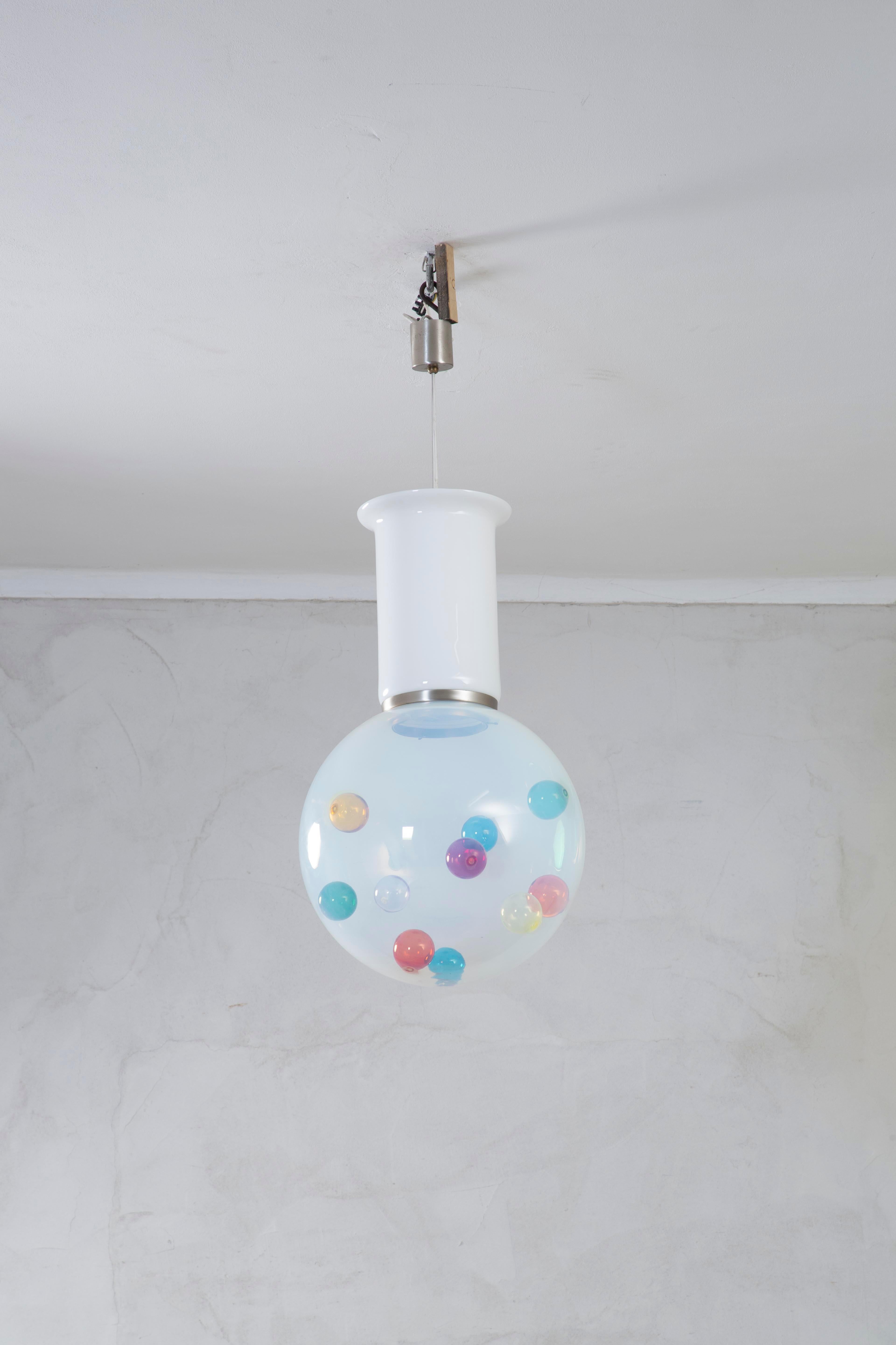 siglo XX, Gino Vistosti Lámpara Colgante mod. Barbarella en venta 1