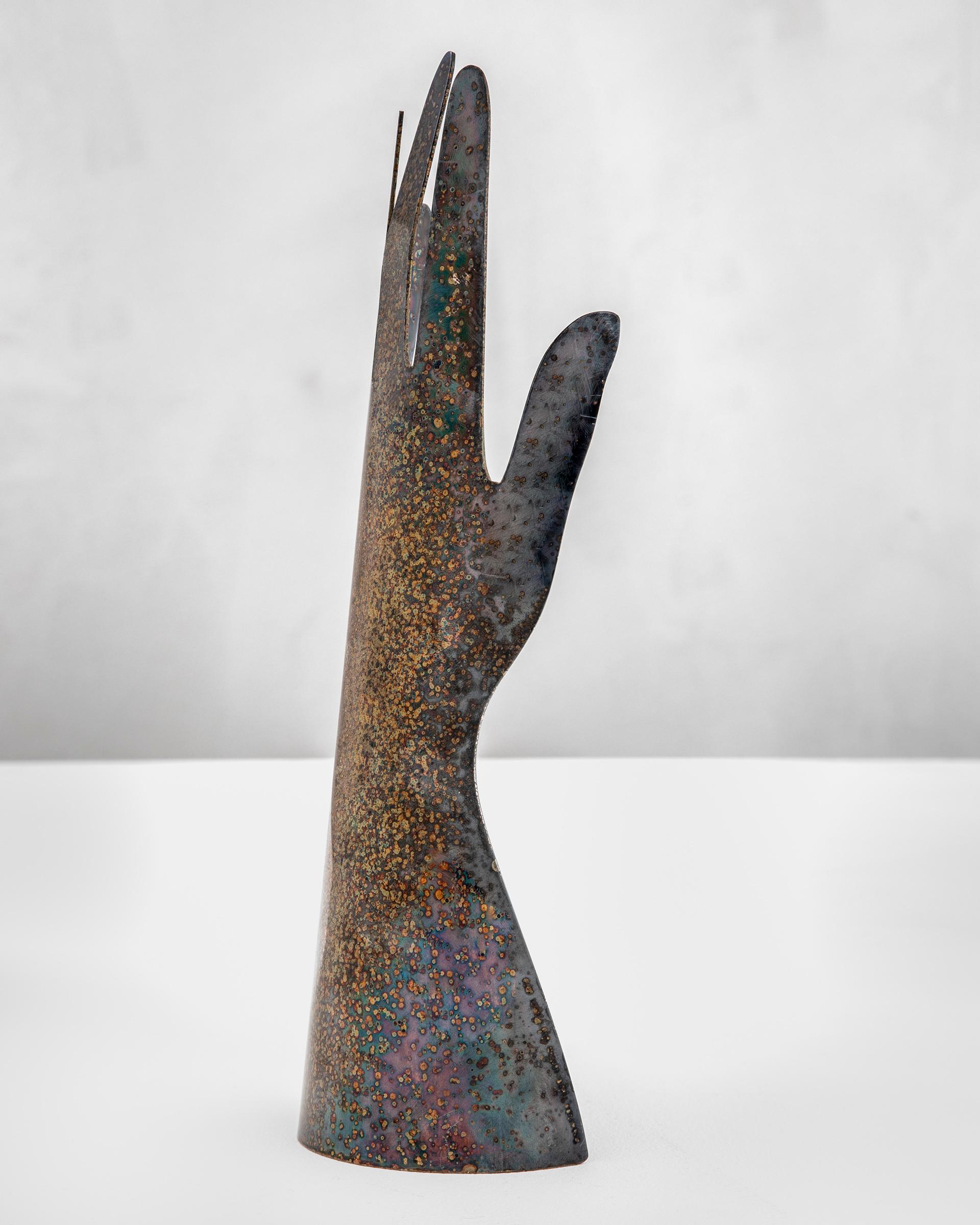 20th Century Gio Ponti and Lino Sabattini Sculpture Hands, 1978 For Sale 2
