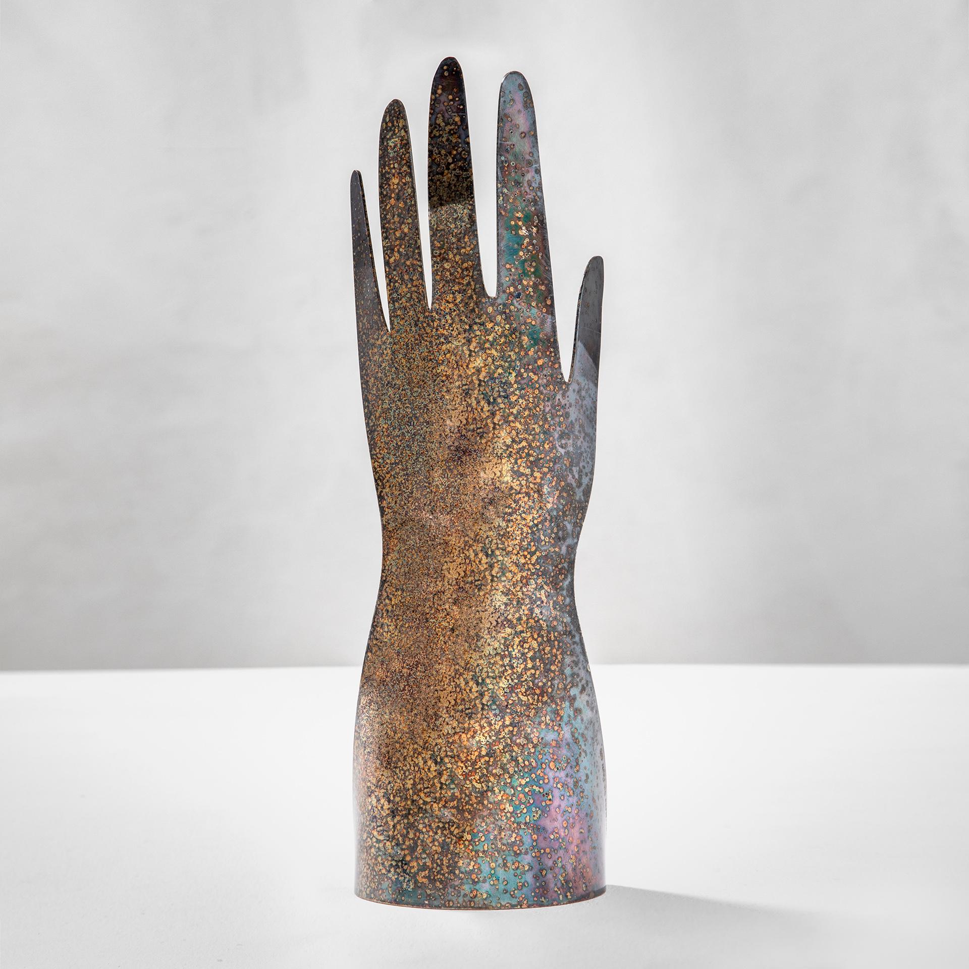Metal 20th Century Gio Ponti and Lino Sabattini Sculpture Hands, 1978 For Sale