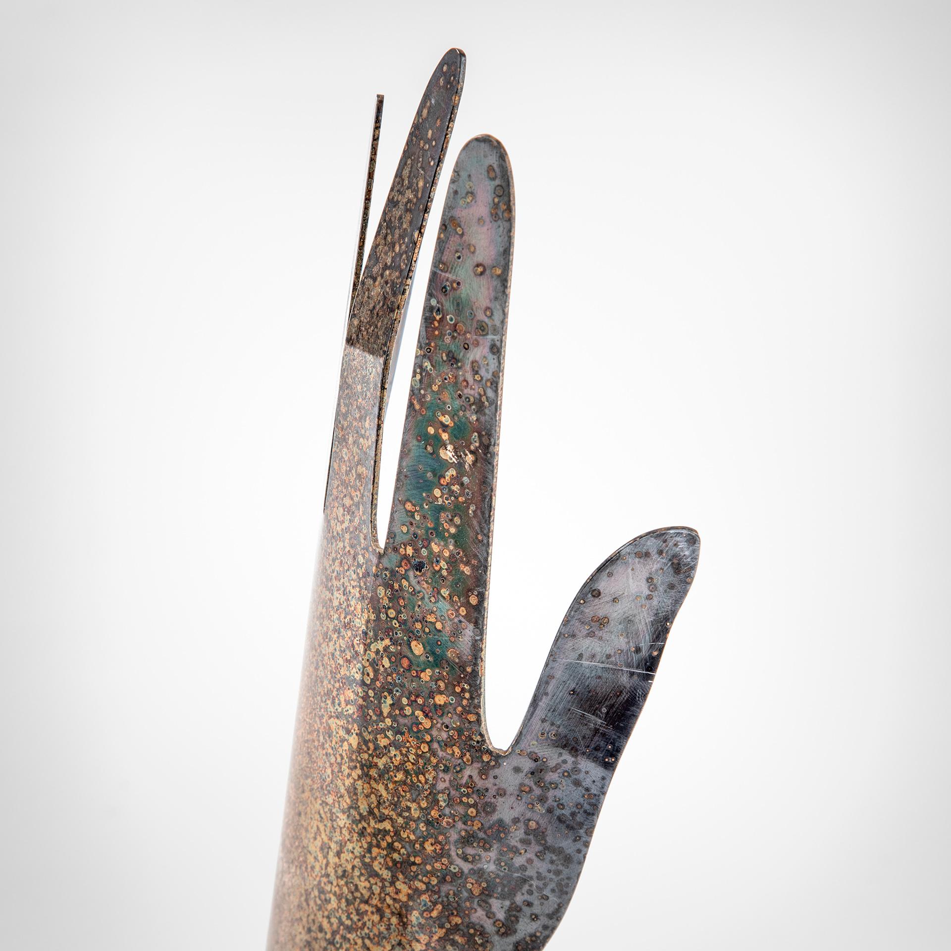 20th Century Gio Ponti and Lino Sabattini Sculpture Hands, 1978 For Sale 1