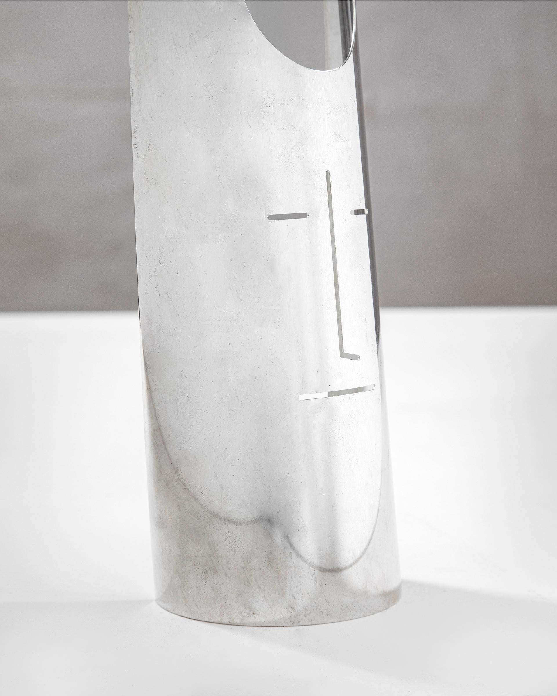 Silvered 20th Century, Gio Ponti and Lino Sabattini Sculpture Maschera Cornuta, 1978 For Sale