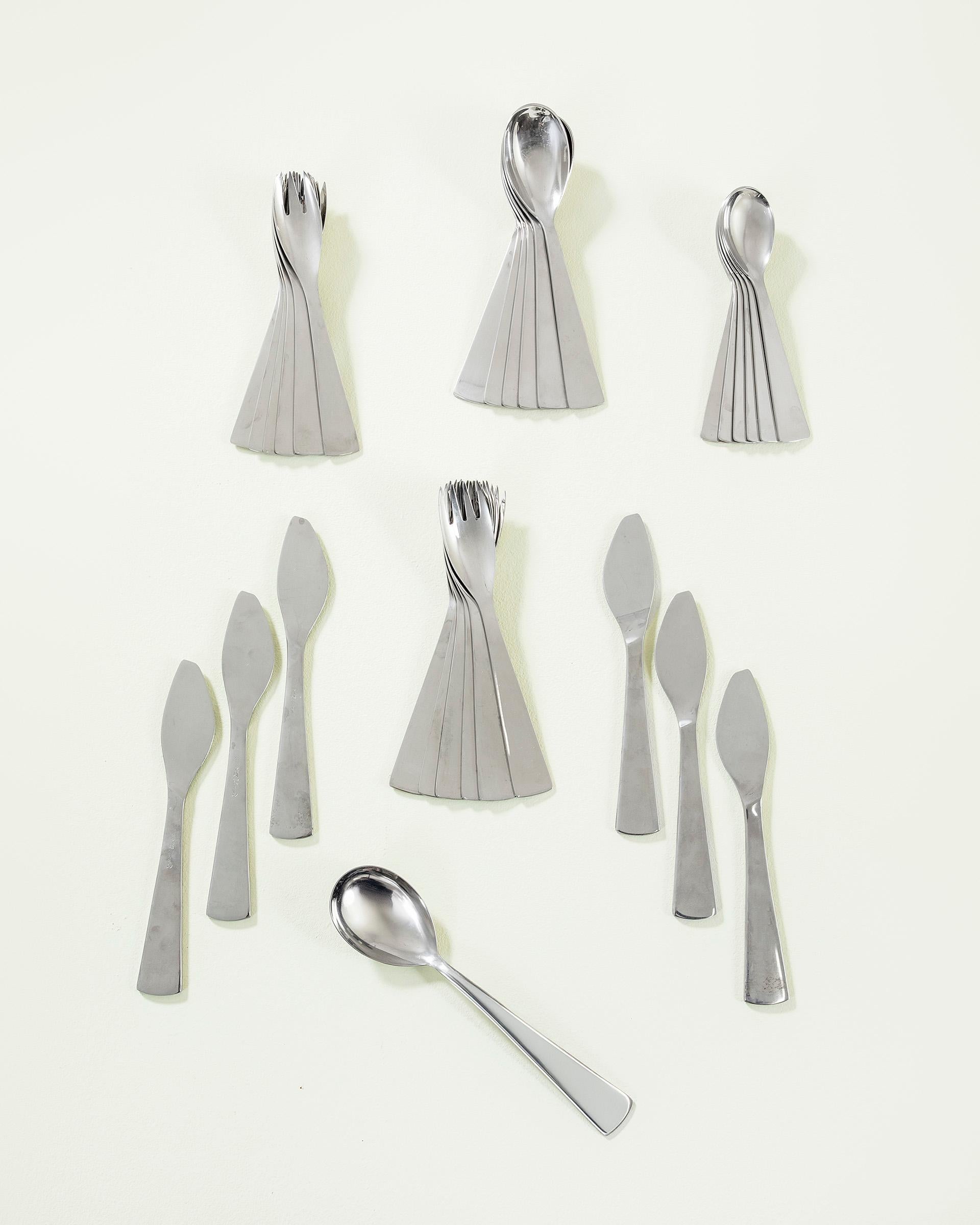 Mid-Century moderno 20th Century, Gio Ponti for Arthur Krupp Cutlery Set 