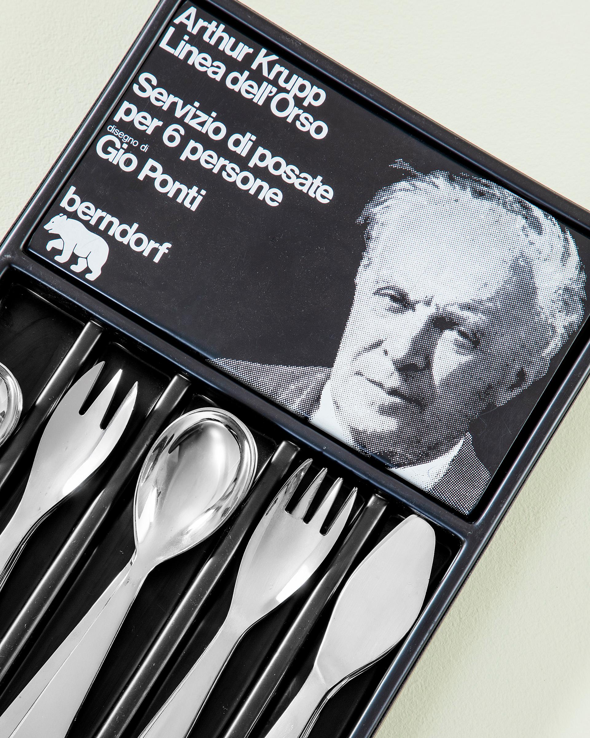Acciaio inossidabile 20th Century, Gio Ponti for Arthur Krupp Cutlery Set 