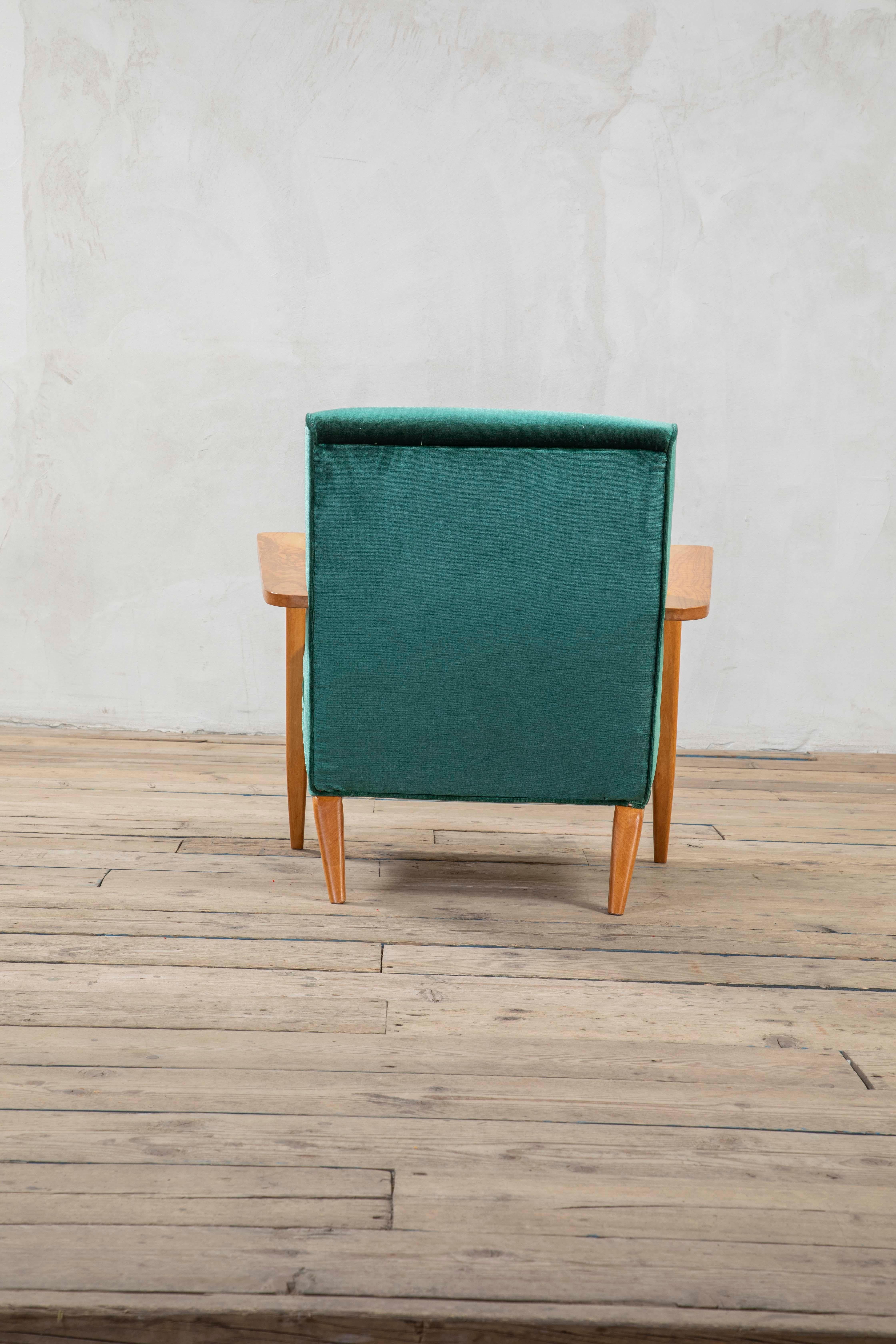 20e siècle, Gio Ponti Paire de fauteuils verts en vente 7