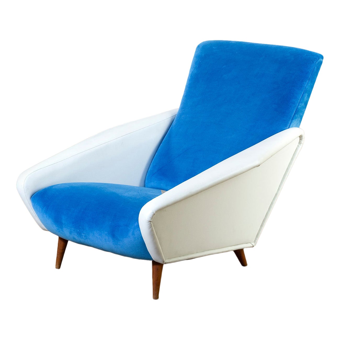 20th Century, Gio Ponti for Cassina Armchair mod. 807 Distex in vendita