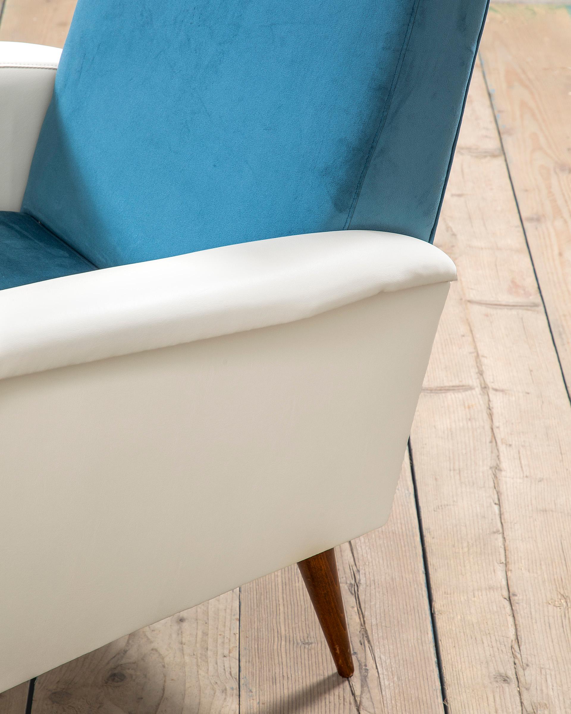 Mid-20th Century 20th Century, Gio Ponti for Cassina Pair of Armchairs mod. 803 in vendita