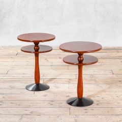 20th Century, Gio Ponti for Cassina pair of Wooden Gueridòn