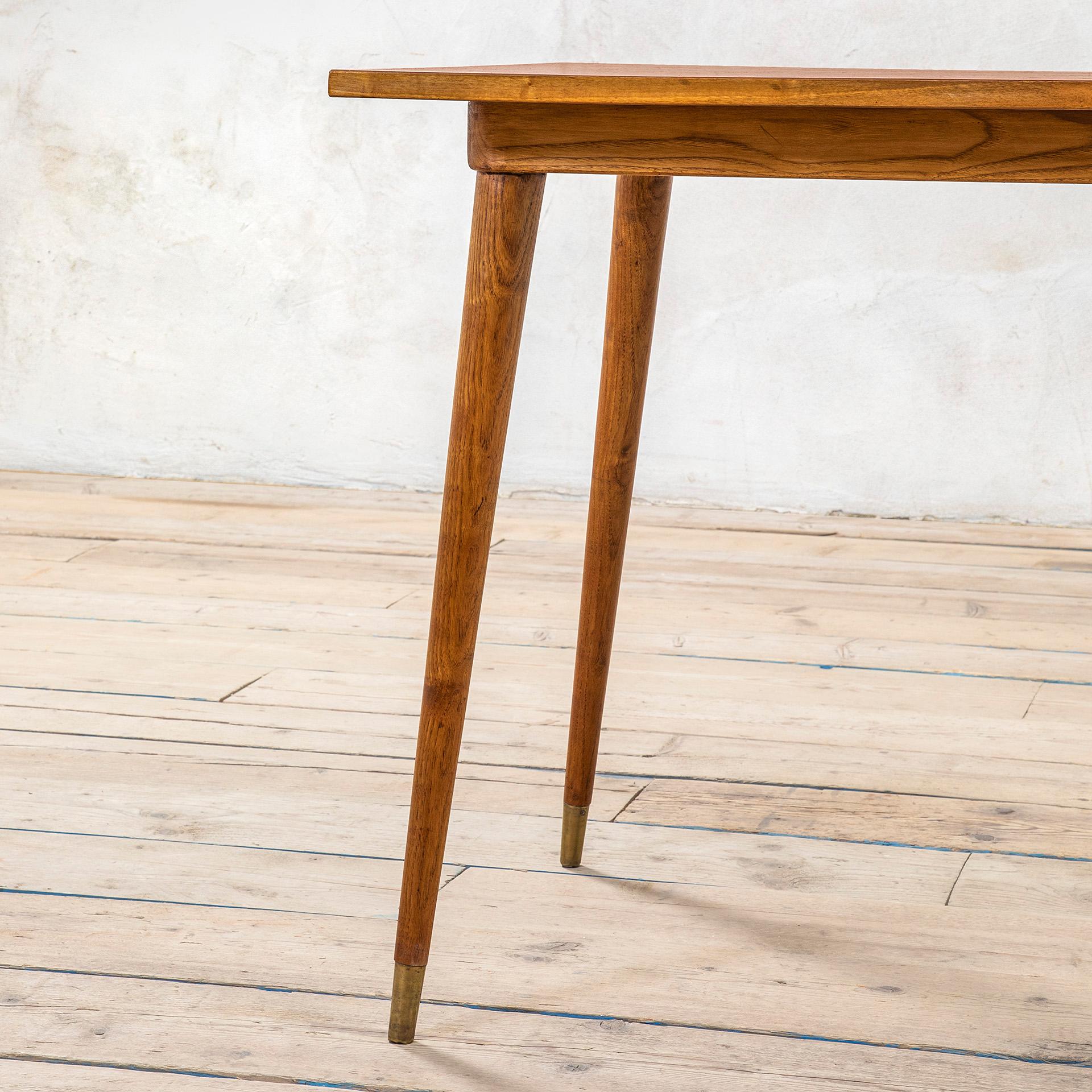 20. Jahrhundert, Gio Ponti für Cassina Holztisch (Messing) im Angebot