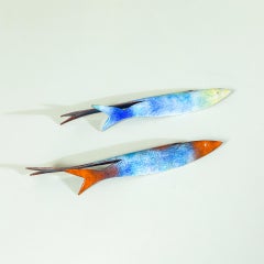 20th Century, Gio Ponti for De Poli Pair of Decorative Fish