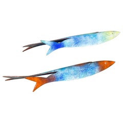 20th Century, Gio Ponti for De Poli Pair of Decorative Fish