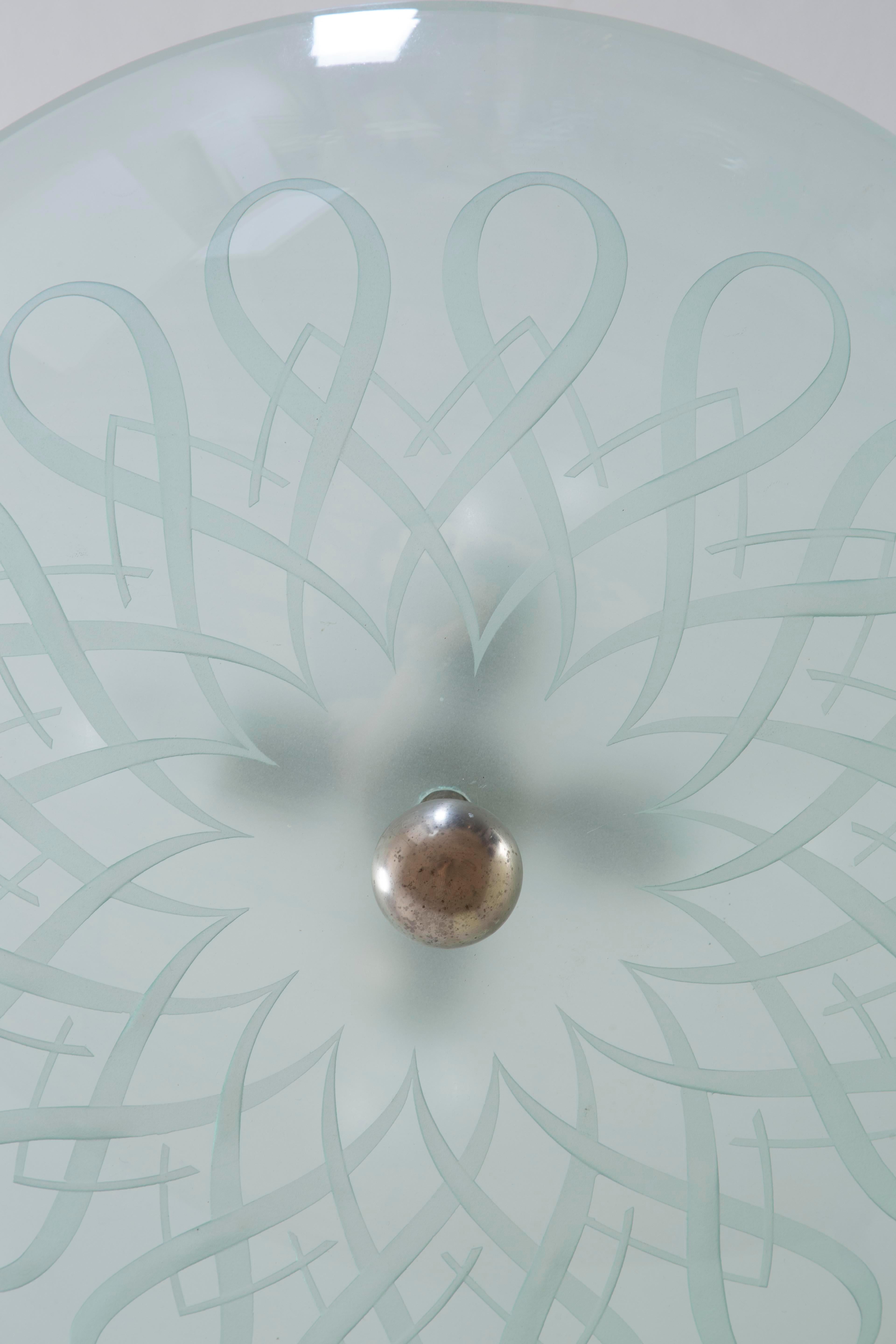 XX secolo, Lampada a sospensione Gio Ponti per Fontana Arte, 1940 in vendita 1