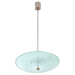 20th Century, Gio Ponti for Fontana Arte Pendant Lamp, 1940