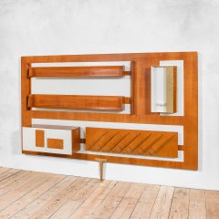20th Century, Gio Ponti for Giordano Chiesa Illuminated Organized Wall