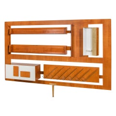 20th Century, Gio Ponti for Giordano Chiesa Illuminated Organized Wall