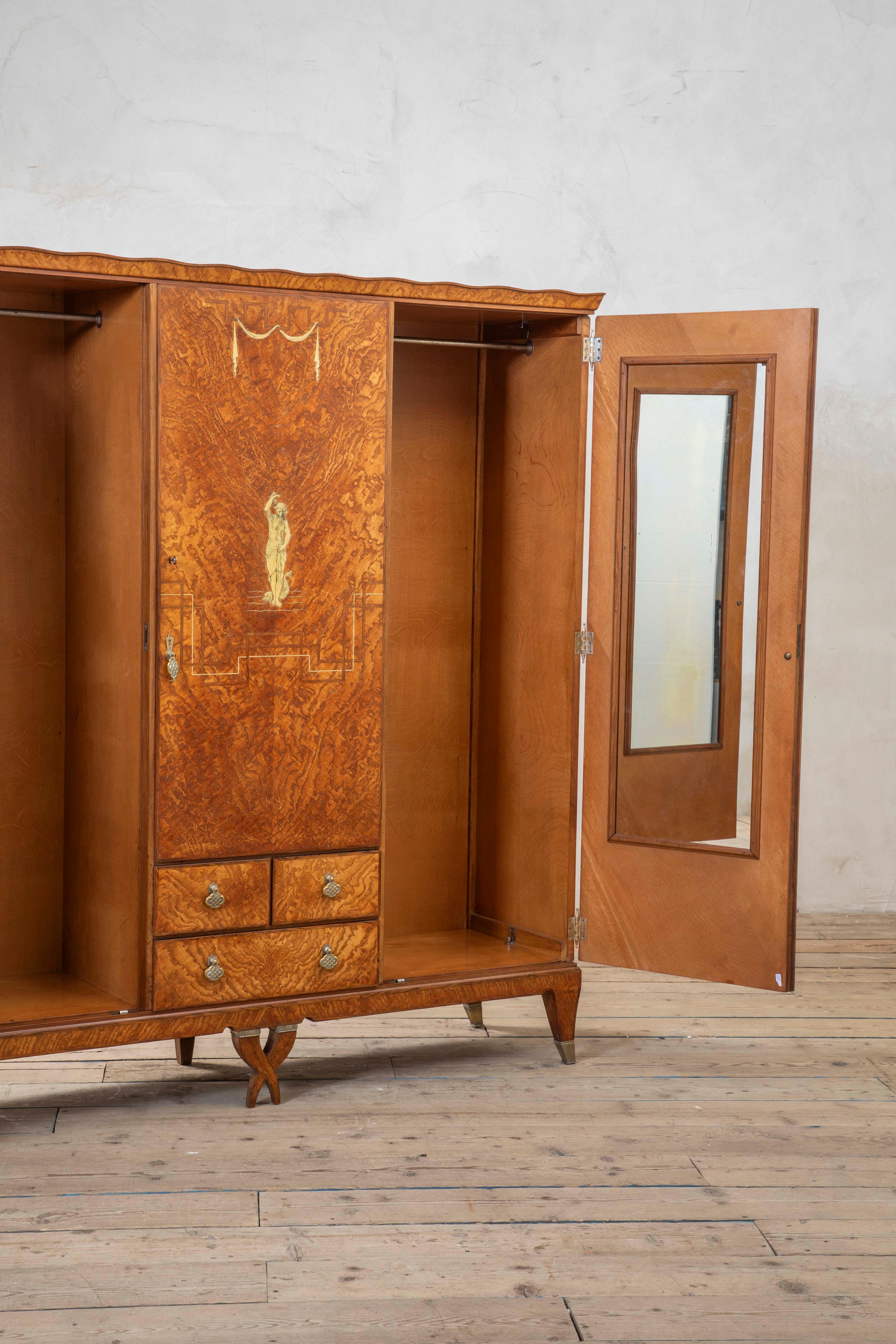 20. Jahrhundert, Gio Ponti für Lietti Holzschrank im Angebot 3