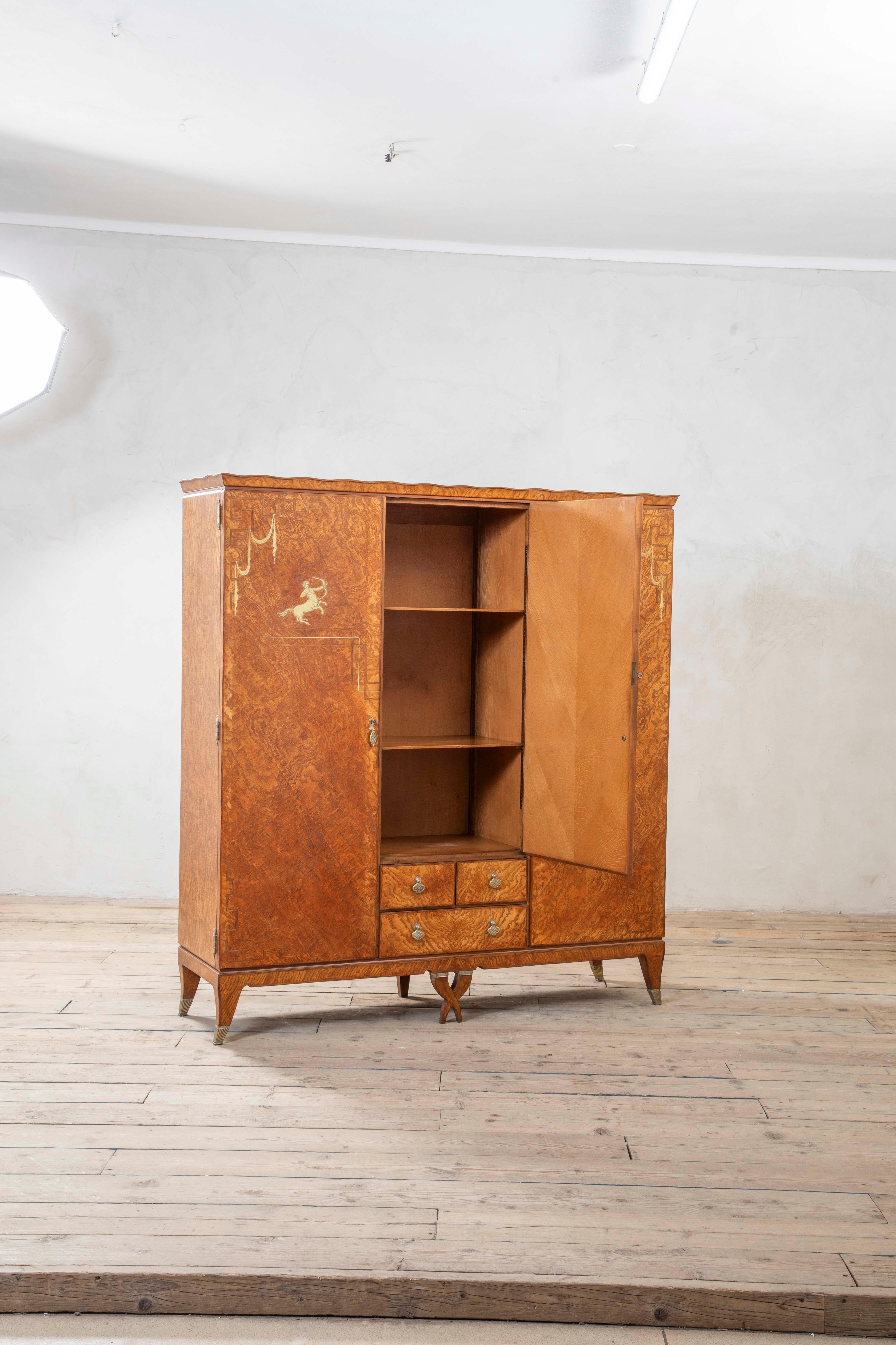 20. Jahrhundert, Gio Ponti für Lietti Holzschrank im Angebot 5